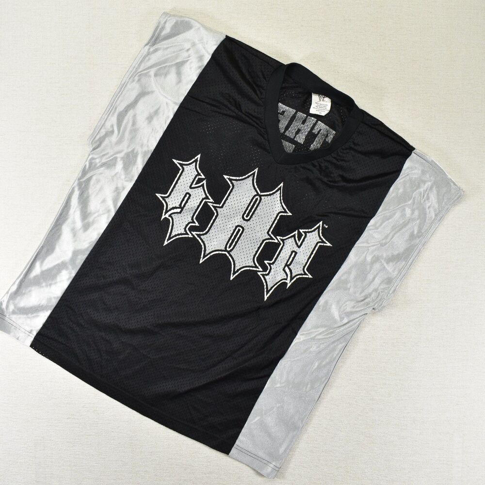 Vintage 90s Triple H The Game WWF Attitude Era Jersey Shirt WWE Vest Mens Size L